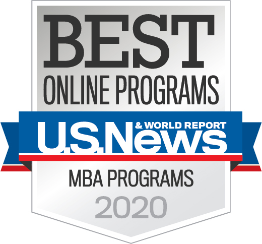 US News & World Report Best Online Programs MBA Programs 2020 Badge
